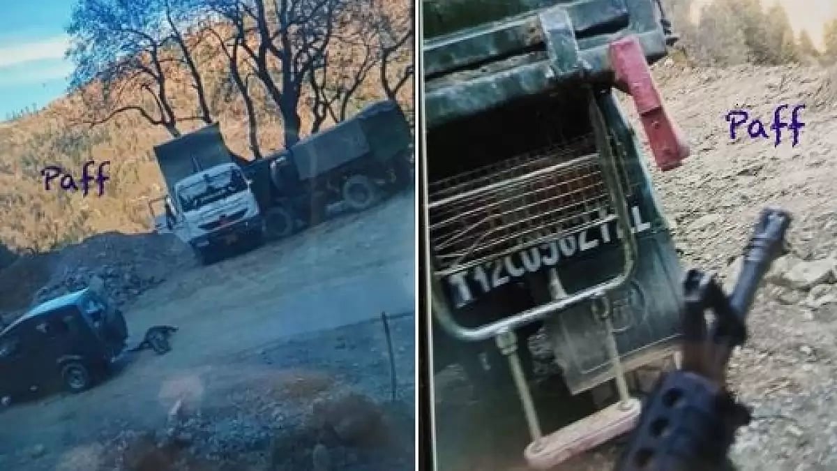 Image of Thursday's terrorist attack in J&K's Poonch