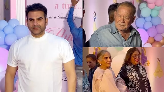 Amid Wedding Rumours, Arbaaz Khan Attends Niece Ayat's Birthday Party, Salim Khan-Salma Clicked Too