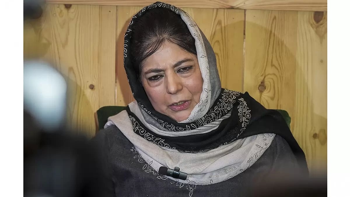 Mehbooba Mufti addressing media