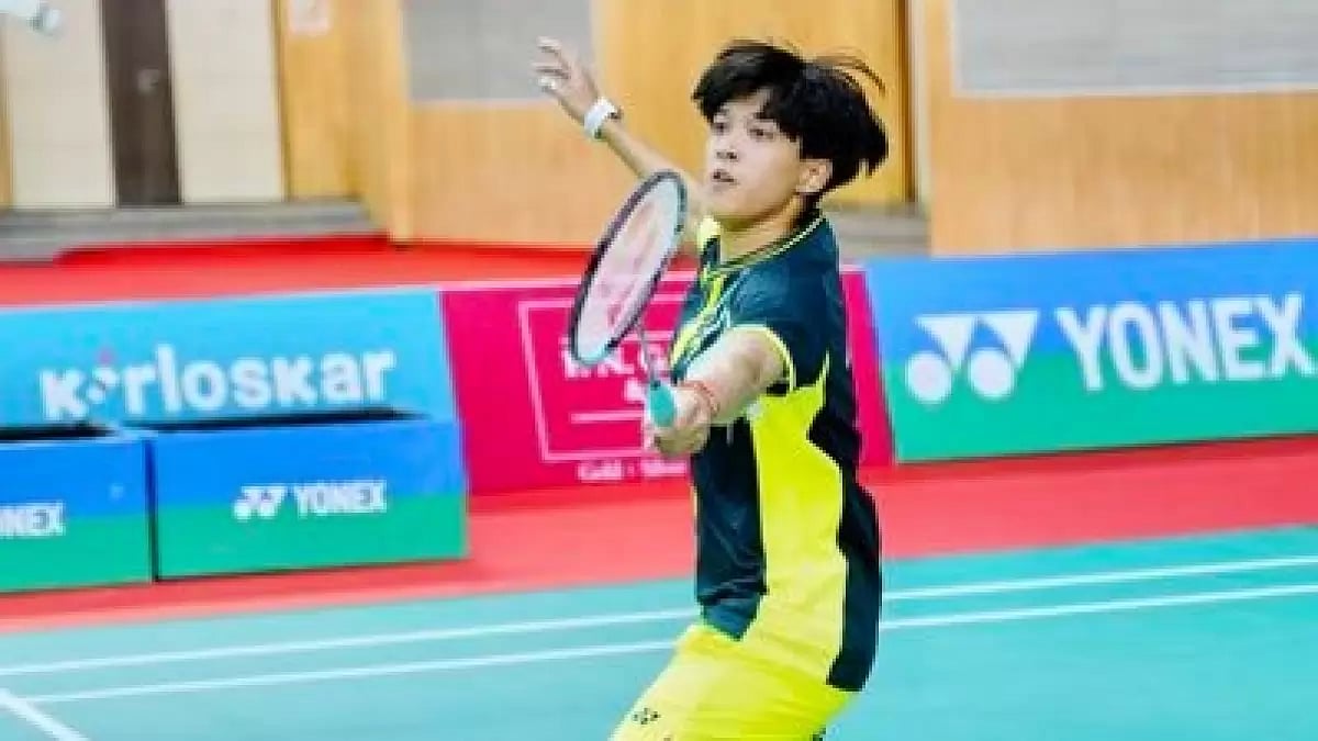 File image of India badminton player Ashmita Chaliha in action.