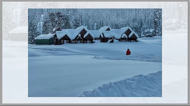The Culmination Of Winter In Kashmir