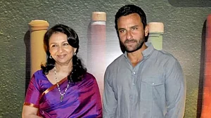 Saif Ali Khan with Sharmila Tagore