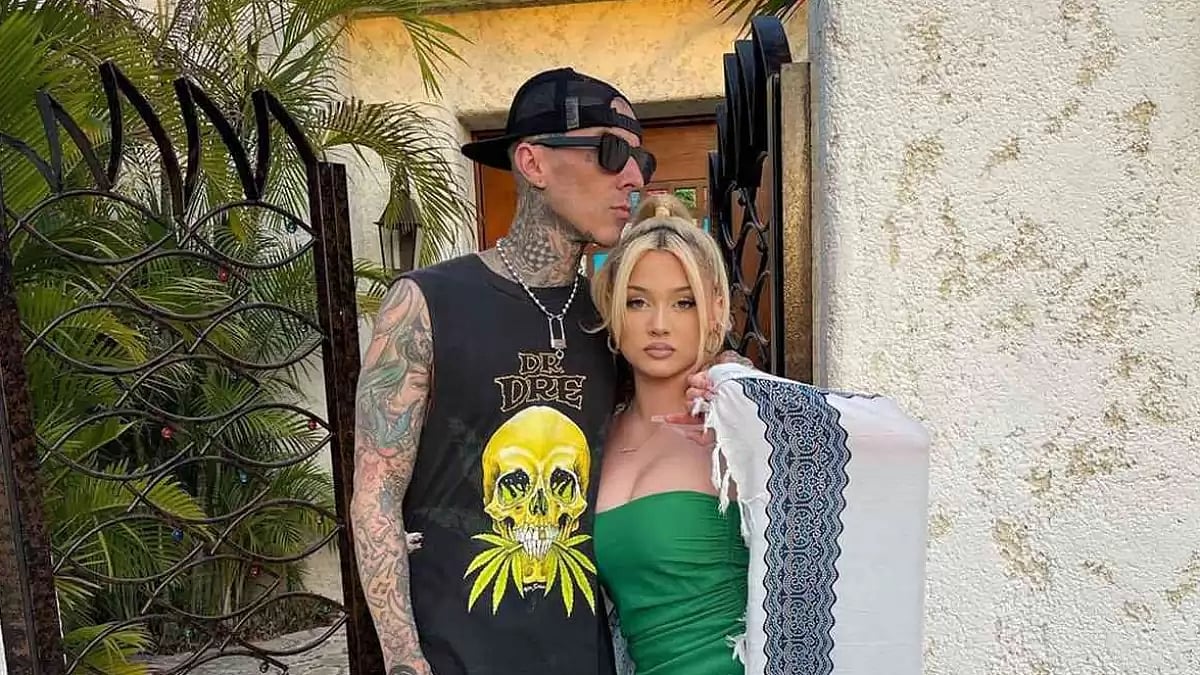 Travis Barker with daughter Alabama