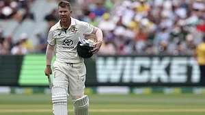 File image of Australia opening batter David Warner.