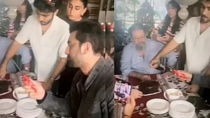 Ranbir Kapoor with family at the Christmas lunch