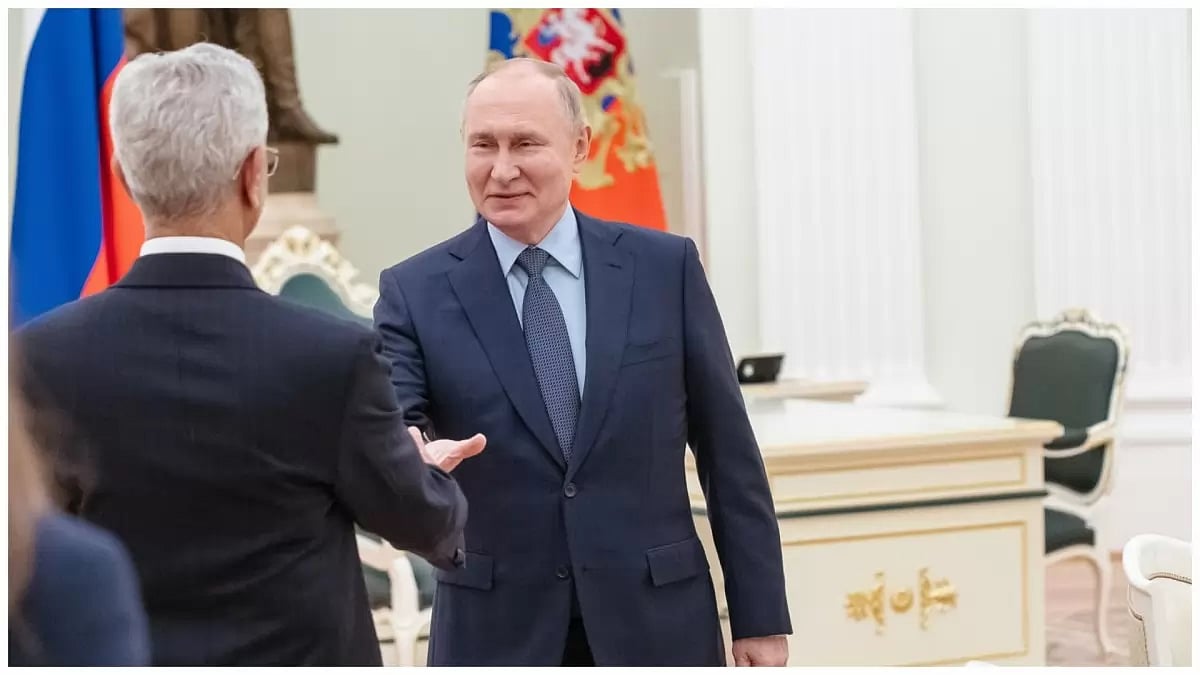 Jaishankar met Russia President Putin on Wednesday at Kremlin. 
