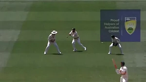 Pakistan's Abdullah Shafique drops Australia's Mitchell Marsh