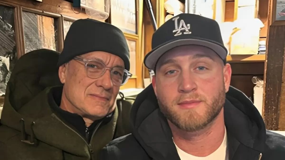 Tom Hanks with son Chet