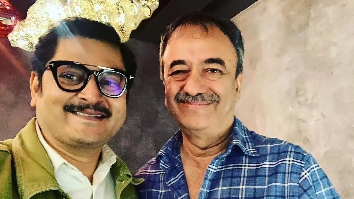 Rohitashv Gour with Rajkumar Hirani