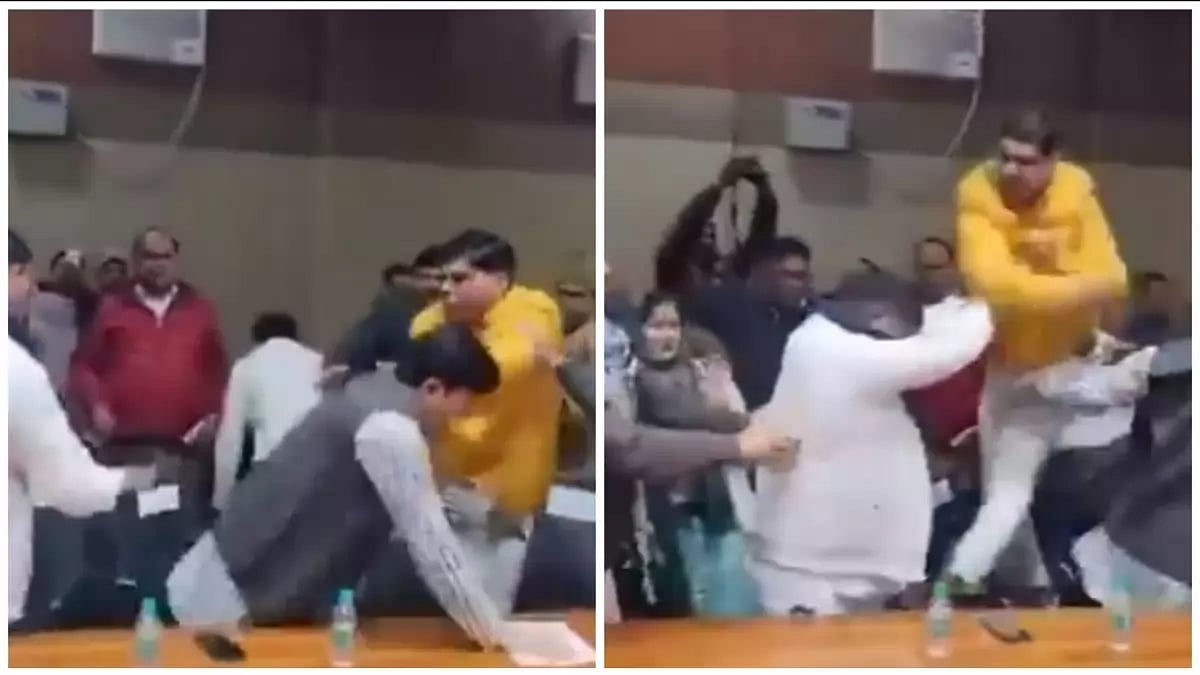 The incident took place at a municipal council meeting in UP's Shamli