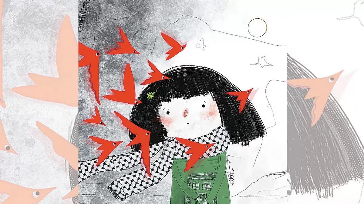 Artwork titled ‘Till the End’ by Bassent Dawoud, a children’s book illustrator, art teacher and designer