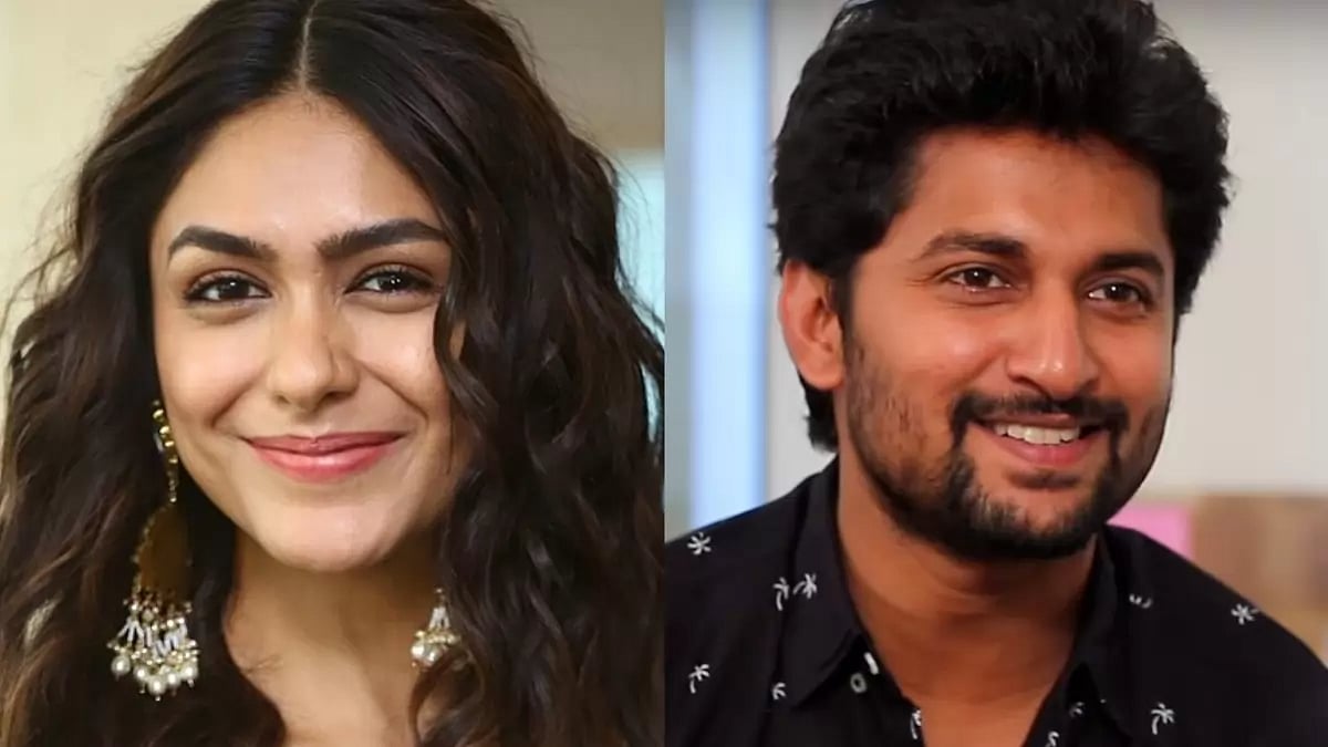 Actors Mrunal Thakur and Nani