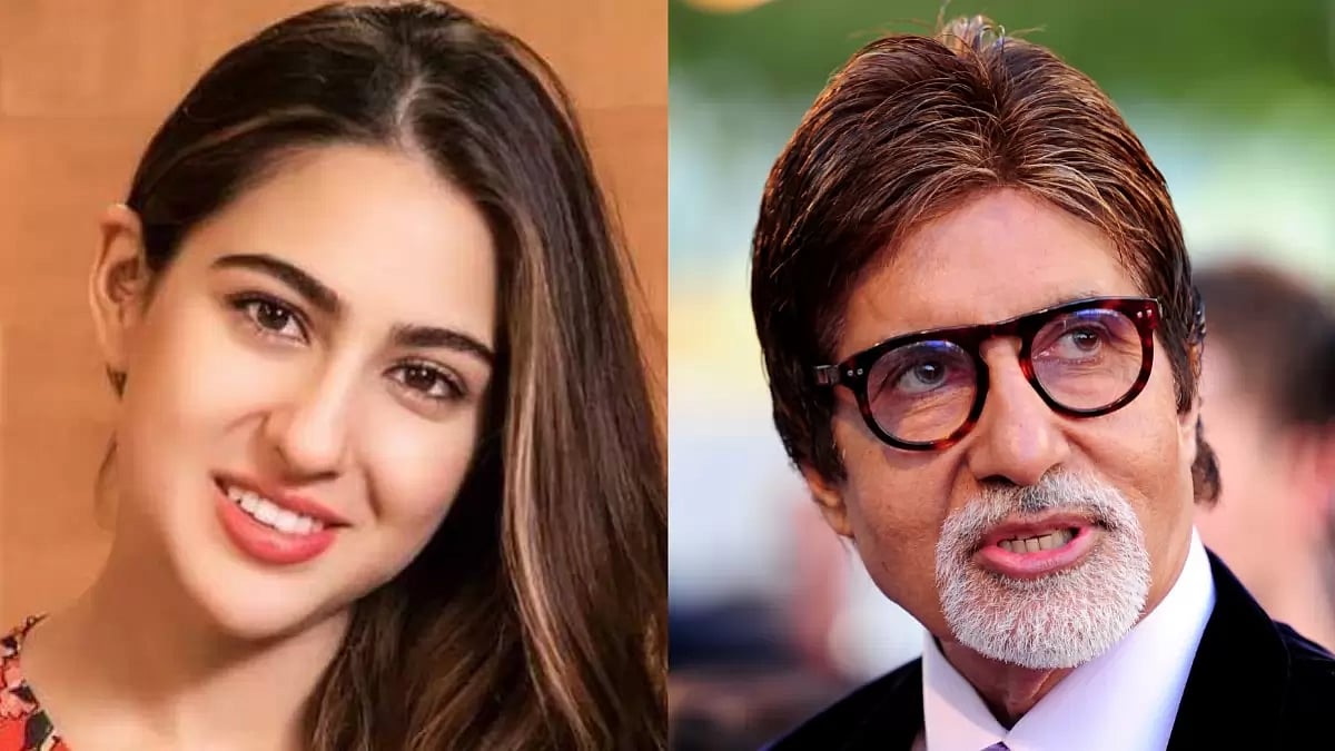 Sara Ali Khan and Amitabh Bachchan