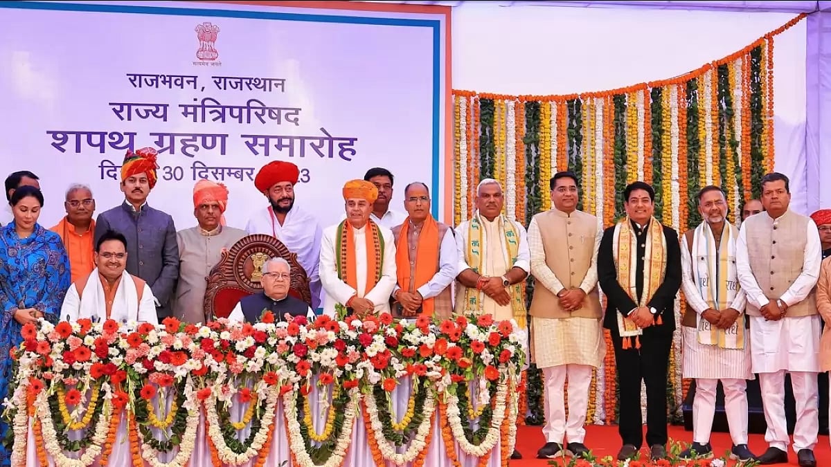 Newly-appointed ministers of the Rajasthan cabinet