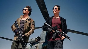 Actors Akshay Kumar and Tiger Shroff