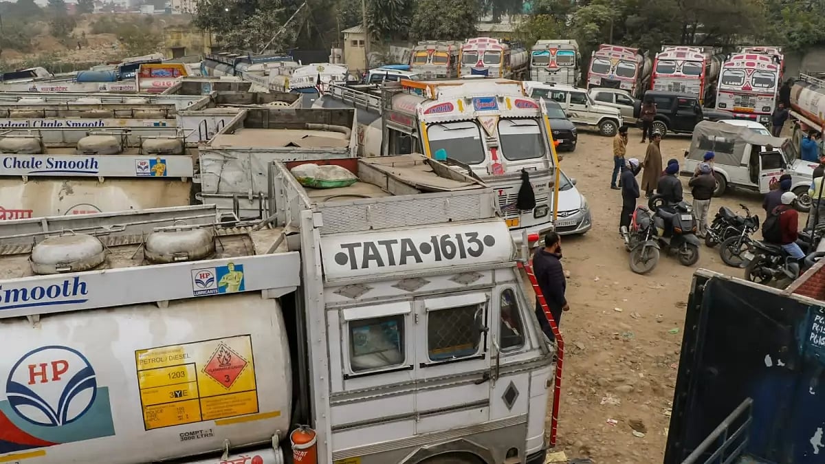 truck drivers protest new hit and run law