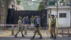 Tight security at Kejriwal residence