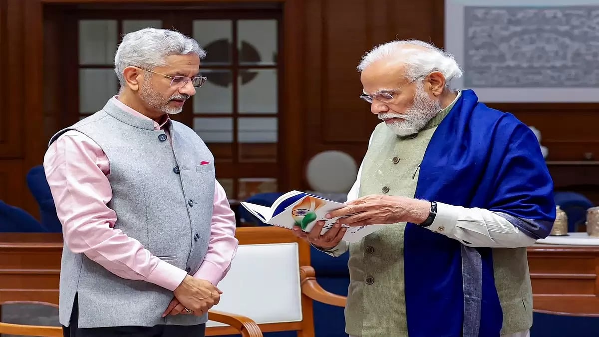 File photo of EAM Jaishankar with PM Modi