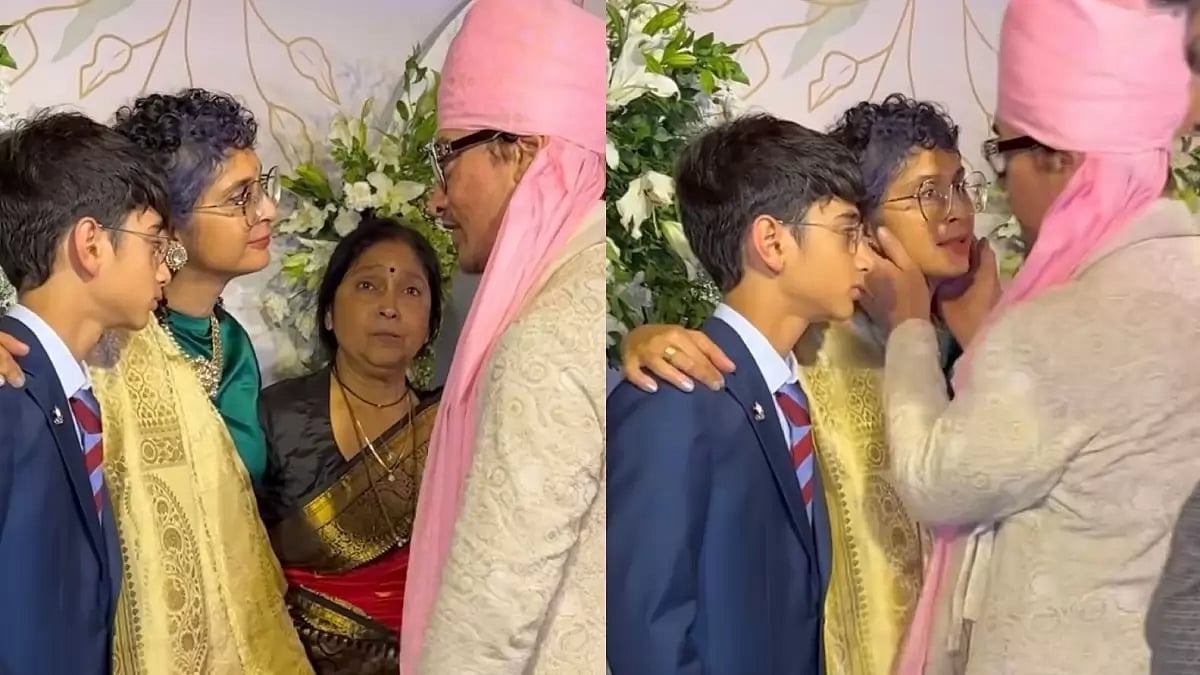 Kiran Rao and Aamir Khan at Ira Khan's wedding