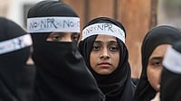 Muslim women protest against CAA and NRC at Mumbai Central, on March 7, 2020 in Mumbai.
