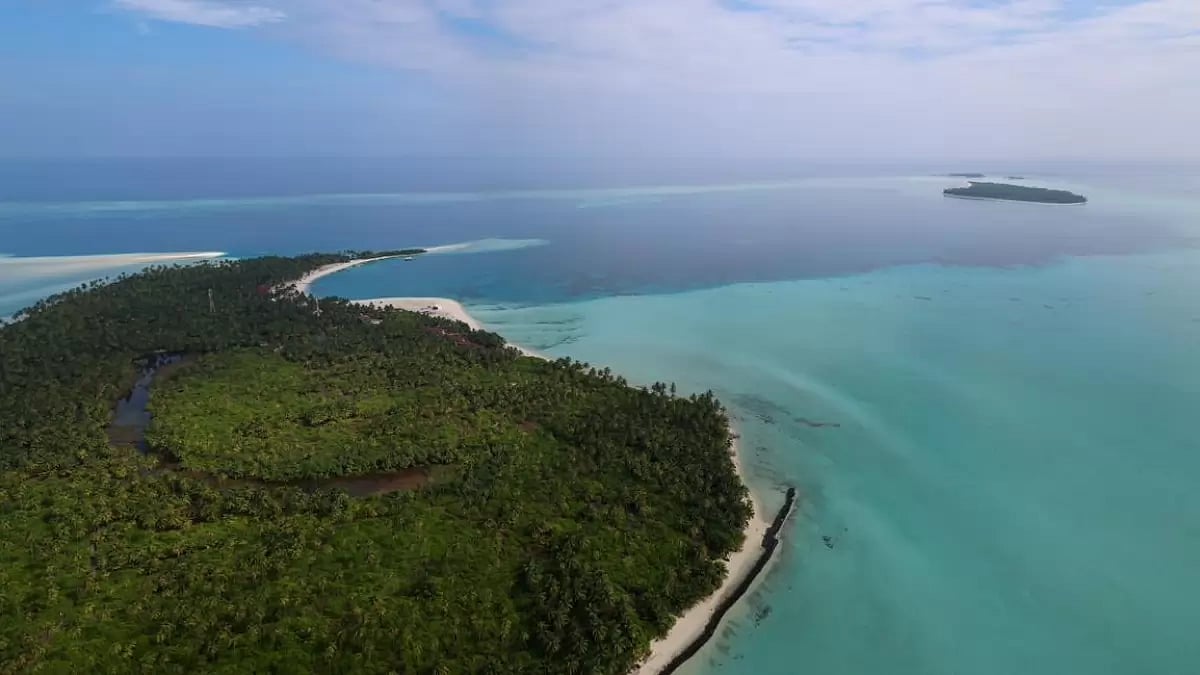The view of Lakshadweep shared by PM Modi recently.