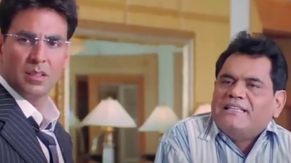 Akshay Kumar and Mushtaq Khan in Welcome