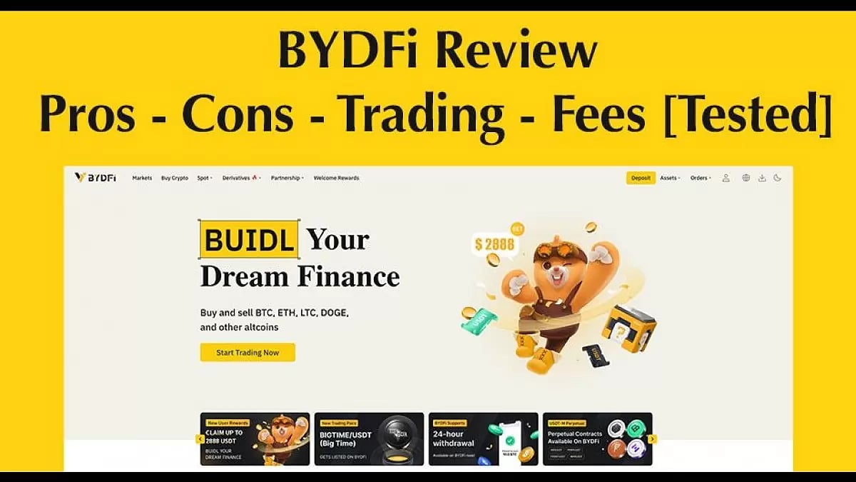 BYDFi review: Pros, Cons, Trading, Fees Tested