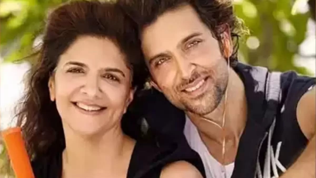 Pinkie Roshan and Hrithik Roshan