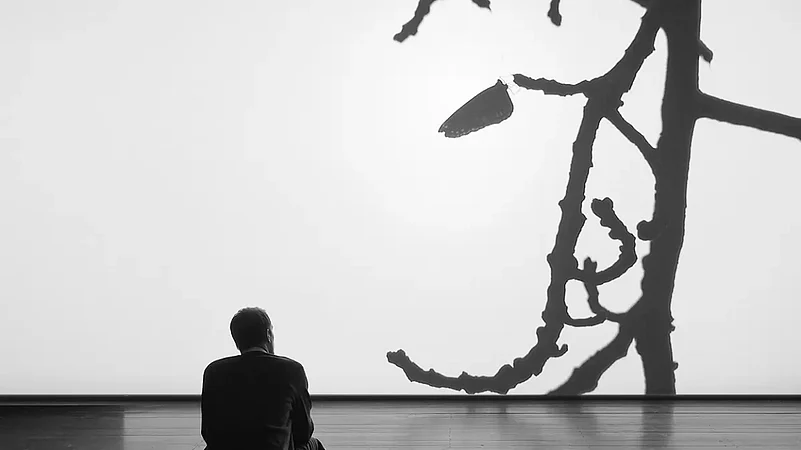 Installation still from the film The Scene of the Crime by Amar Kanwar