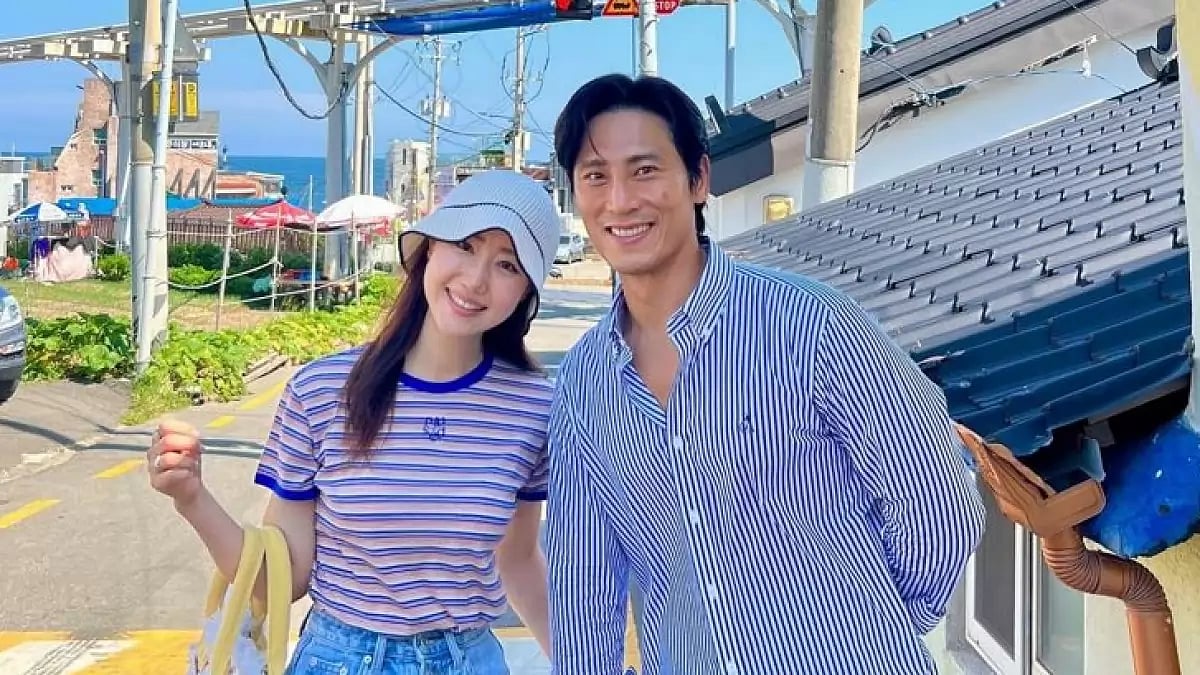 Kim Jae-woo and Jo Yu-ri