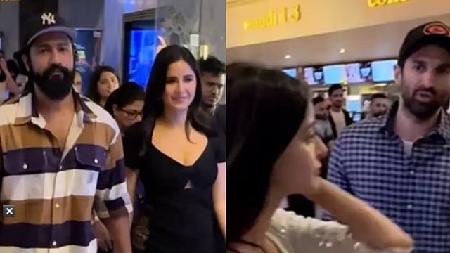 ‘Merry Christmas’ screening: Katrina Kaif-Vicky Kaushal And Ananya Panday-Aditya Roy Kapur Pose Together