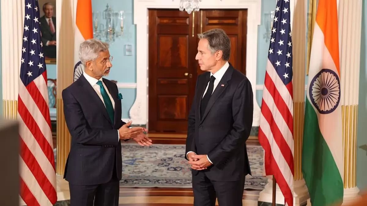 File photo of External Affairs Minister S Jaishankar and US Secretary of State Antony Blinken
