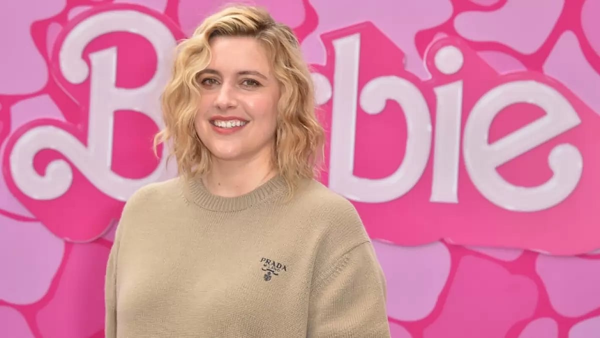 Greta Gerwig at a 'Barbie' event