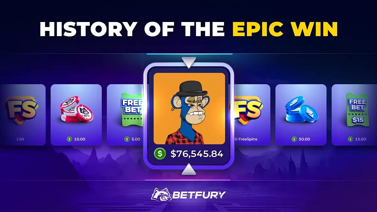 NFT Worth $76,545 Was Won From BetFury NFT Lootbox