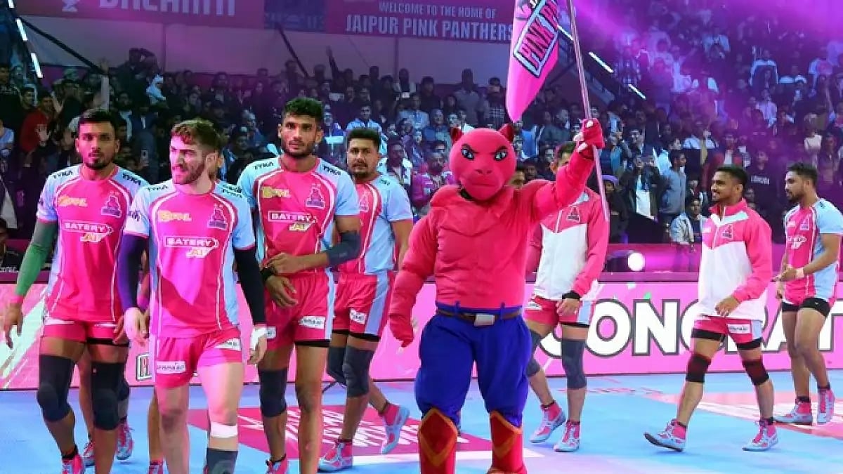 Jaipur Pink Panthers wins over the Telugu Titans in PKL