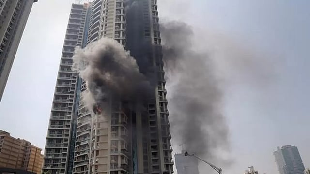 Massive Fire Breaks Out At High-Rise Building In Mumbai's Dombivali, No Injuries Reported