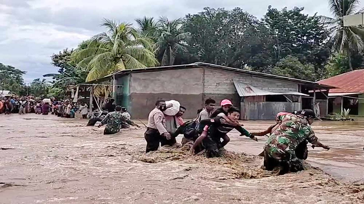 Flash Floods And Landslides Hit Indonesia And East Timor