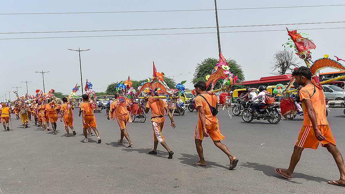 Uttar Pradesh: Elaborate Security In Muzaffarnagar For Kanwar Yatra - null