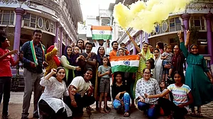 Celebration of Chandrayaan-3 success in Solapur