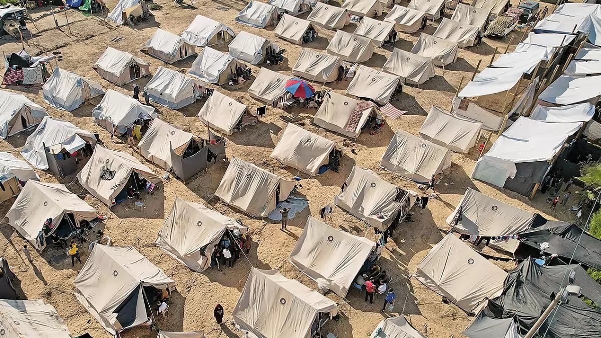 UNDP tents in Gaza