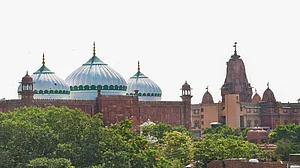 File Image : A view of Sri Krishna Janmabhoomi temple and Shahi Idgah mosque, in Mathura. |
