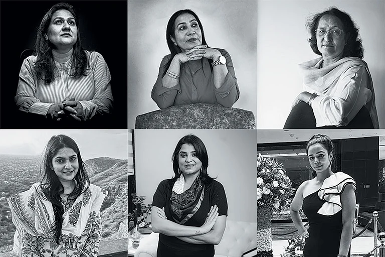 Clockwise (left to right): Bhawana Sharma, Noida; Kavita Talreja, Mumbai; Kusuma Murthy, Mumbai; Mahek Tomar, New Delhi;
Dr. Anchal Gupta, New Delhi; and Shramana Chatterjee, New Delhi - null