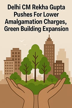 Delhi CM Rekha Gupta Pushes For Lower Amalgamation Charges, Green Building Expansion