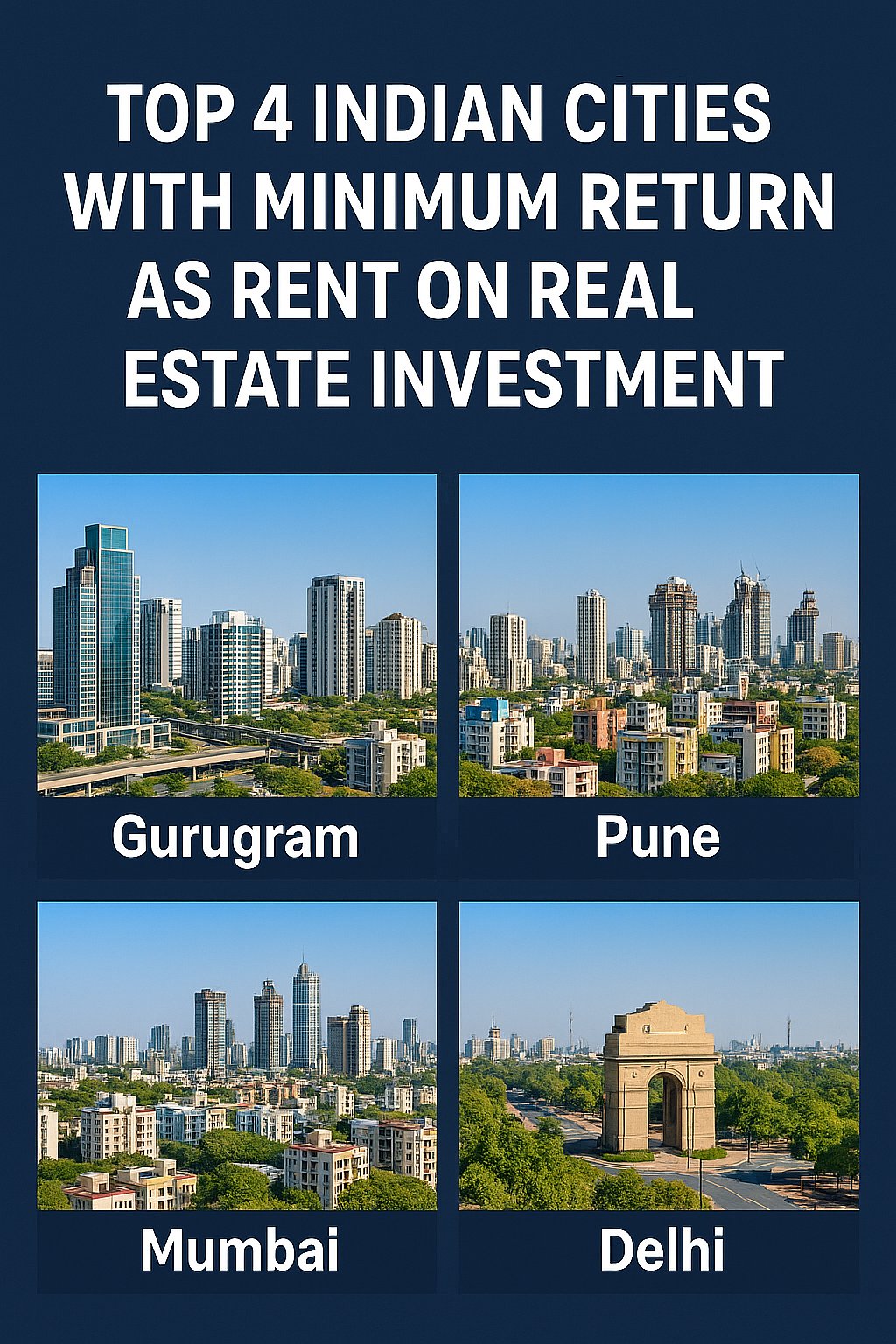 AI : Top 4 Indian Cities With Minimum Return As Rent On Real Estate Investment  