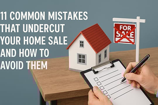 11 Common Mistakes That Undercut Your Home Sale And How To Avoid Them