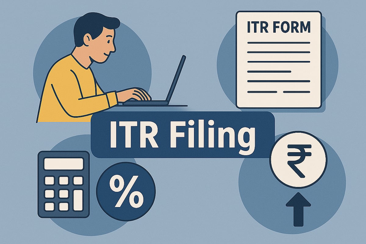 AI-generated image : ITR Filing: Common FAQs