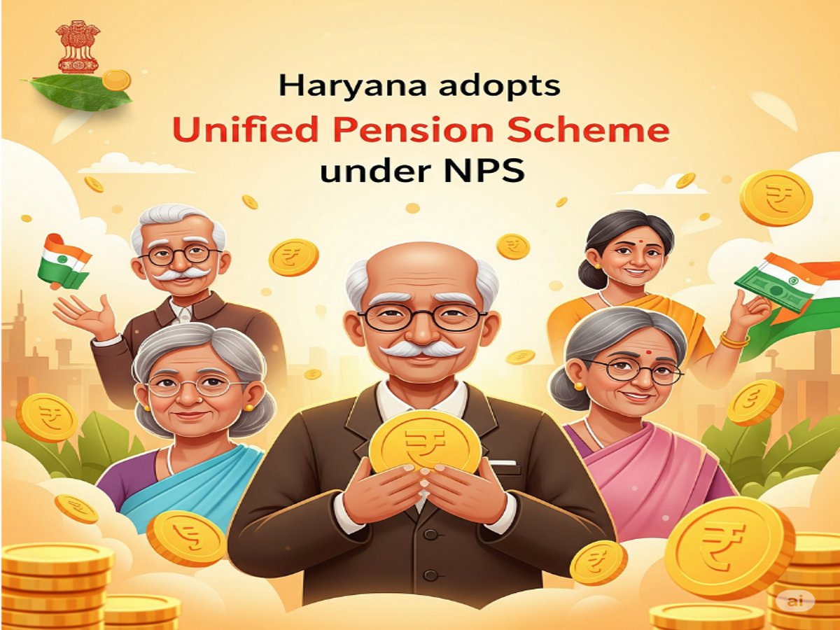 AI-Generated : Haryana government approves Unified Pension Scheme (UPS) under the NPS for more than 2 lakh state employees 