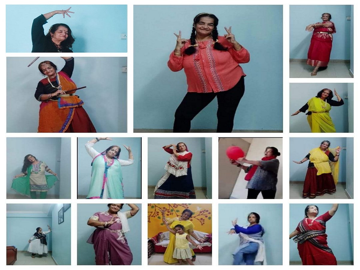 Rubys dance pose captured at different moments