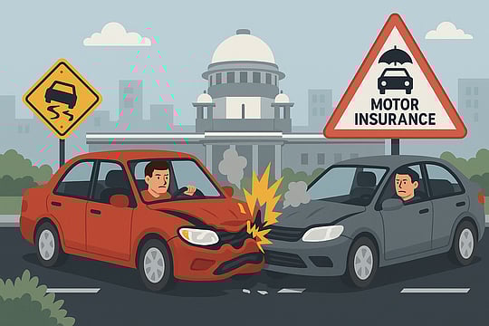 Beware, Rash Drivers! Third-Party Motor Insurance Won't Cover The Loss Caused By Own Negligence After New SC Order  
