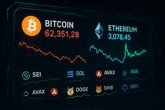 Crypto Prices Today: Bitcoin Hovers Above $109,000, Ethereum Slips 0.64% As Market Cap Dips Slightly
